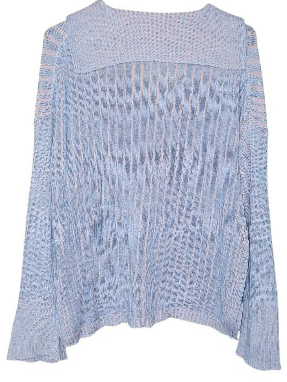 J. Crew Relaxed Cotton Linen Blend Collared Sweater - Picture 3 of 6